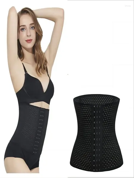 Modello di corsetto modellante da allenamento sexy con supporto per la vita con chiusura