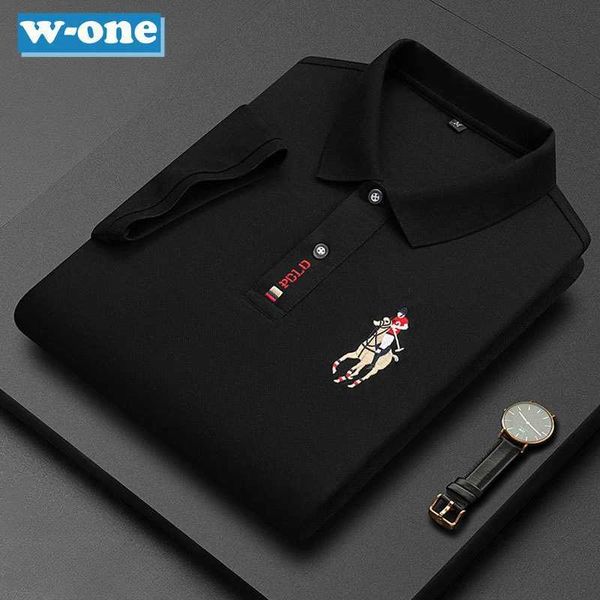 Camisa polo de golfe masculina de manga curta nova versátil coreano luxo verão qualidade 100% algodão vapor fnaf grande M-4xl