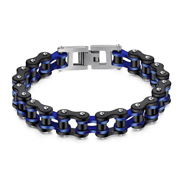 Bracciali SB17 Bracciale a catena da motociclista in acciaio inossidabile Bracciale da uomo a catena a maglie Bracciali stile bicicletta da moto