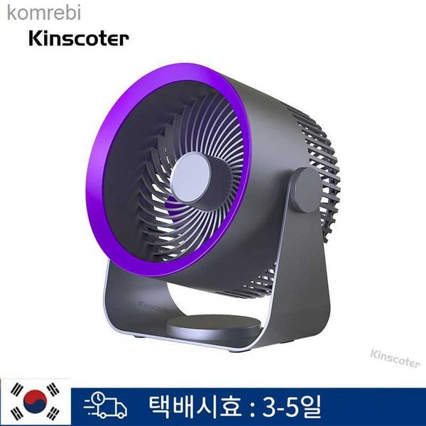 Ventiladores elétricos KINSCOTER Ventilador de mesa de carregamento USB Ventilador de teto suspenso montado na parede 3 velocidades ajustável para sala de casa Ventilador de ar de escritórioL240122