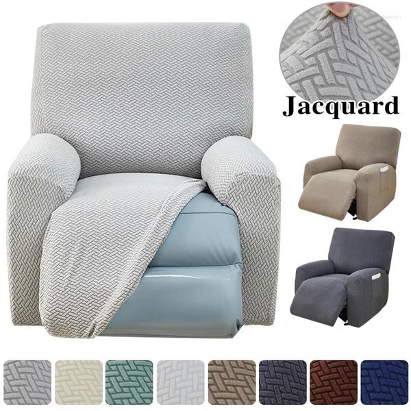 Coprisedie 4 pezzi/set Copripoltrona Jacquard Elastico Funzionale Lazy Boy Relax Poltrona Antiscivolo Anti-Polvere Protezione per mobili