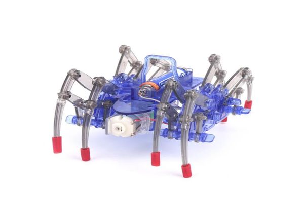 Elektrikli Örümcek Robot Oyuncak DIY teknolojisi küçük prodüksiyon sürünen bilim oyuncak kitleri Çocuklar için bilimsel deney Noel hediyesi7337372