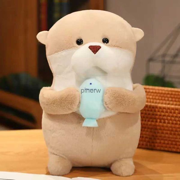 Peluş Bebekler 11/21/31cm Sevimli Karikatür Otter Peluş Oyuncaklar Bebek Çocuklar Sevimli Güzel Yumuşak Dolgulu Bebekler Noel Tatili Doğum Günü Hediyesi