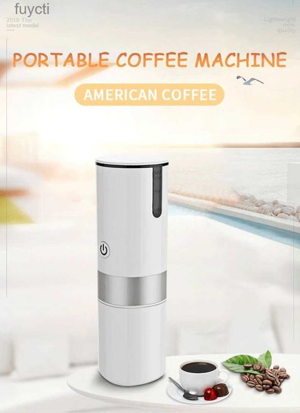 Macchine per il caffè Nuova 2 in 1 Capsule macinate Mini Espresso Macchina per caffè portatile Estrazione calda e fredda Macchina per la produzione di polvere di caffè elettrica USB YQ240122