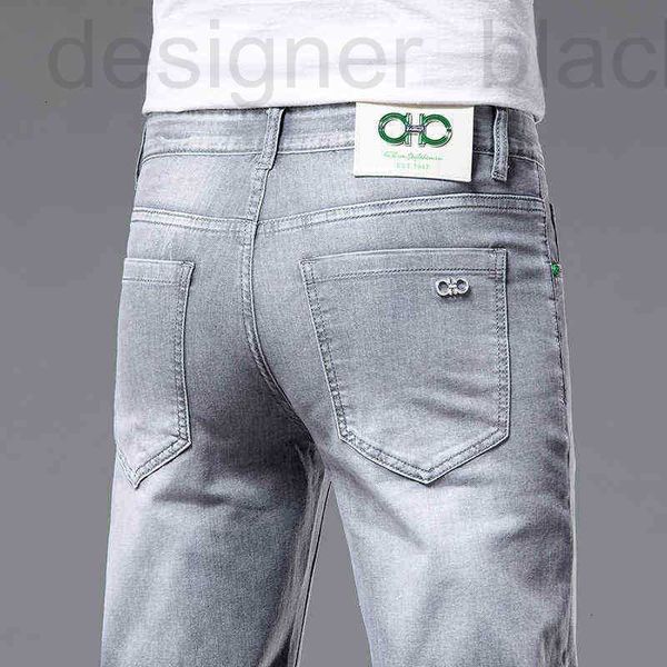 Herren-Jeans-Designer und Frühlings-Sommer-Trend Slim Fit Elastic Korean Small Foot Long Pants Marke 6VIY