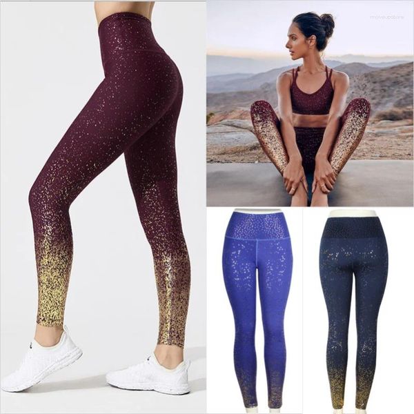 Yoga Outfits Stretch Hosen Sport Sexy Hohe Taille Stretched Gym Kleidung Frauen Fitness Leggings Spandex Laufhose