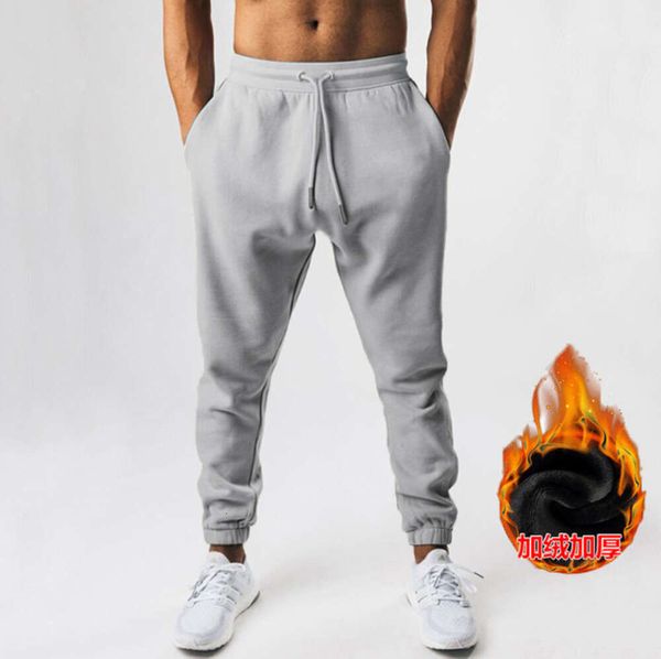 Pantaloni fitness da uomo muscolari invernali leggings da allenamento spessi in peluche per esterni elastici slim fit da corsa Pantaloni firmati da uomo