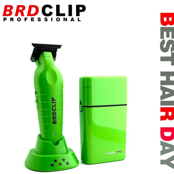 Saç Clippers Brdclip Yüksek Güçlü Profesyonel Berber 2 PC SET 8000RPM Tıraş Talep Salon Saç Krimer Seramik Blade Clipper Finish Makinesi