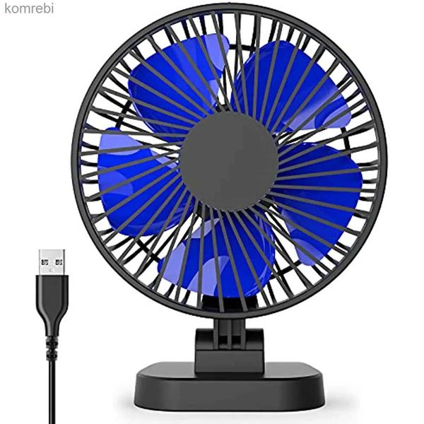 Elektrikli fanlar 4 inç küçük masa fanı Güçlü hava akışı 3 hız USB güçlü masa fanı 40 kafa ayarı ultra sessiz240122