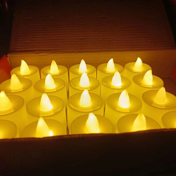 maßgeschneiderte Produkte Simulationskerzen Elektronische Lichter Kerzenhalter Valentinstag LED-Lichter LED-Schlafzimmerlichter Ambientedekoration Feiertagsdekoration Kirche