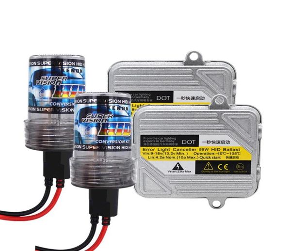 Dc 12v 55w hid kit xenon h7 h1 h3 h11 hb3 hb4 4300k 5000k 6000k 8000k lâmpada do farol do carro rápido brilhante 55w hid lastro kit1301404