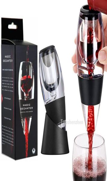 Bar ferramentas aerador de vinho mágico decanter pourer bico conjunto com filtros sabores aprimorados para purificador suporte difusor ar aeração stra8866412