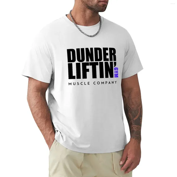 Polo da uomo T-shirt in cotone Uomo nero Dunder Lifting Gym Muscle Company T-shirt Camicetta manica corta T-shirt da uomo Confezione grafica