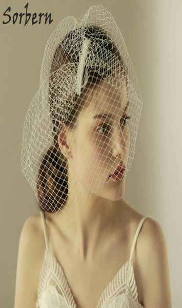 Sorbern Cappelli di velo da sposa Design a strato singolo da sposa Accessori per capelli da sposa per le donne Stile elegante fatto a mano Regalo raffinato Whit3809101