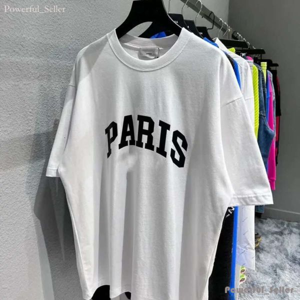 Paris Mens Thirts Europa Francia Lettera di stampa grafica Mens Lasciami da solo Maglietta a maniche corte donne 2B vestiti Cash Cotton Palm Shirt 7861