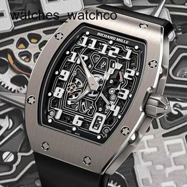 RM Armbanduhr Richardmillle Armbanduhr Rm67-01 Automatische mechanische Uhr Rm67-01 Ti Titan Chronograph