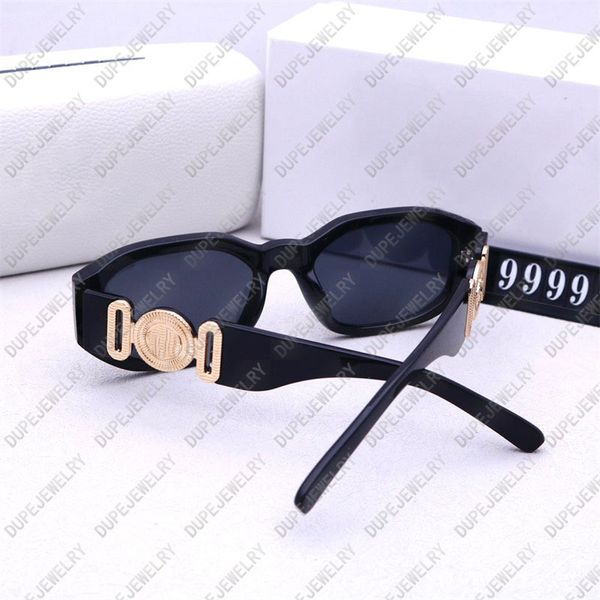 Designer óculos de sol mulheres óculos de alta qualidade popular versac biggie medusa ouro tag óculos novo com caixa quadro completo polarizado homens sunnies ve uv400 óculos de sol