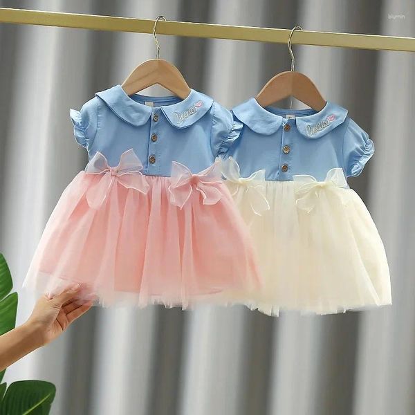 Mädchen Kleider 2024 Geboren Baby Mädchen Sommer Kleidung Kleid Für 1 Jahr Kleinkind Kleidung Prinzessin Geburtstag Party Tutu Vestidos