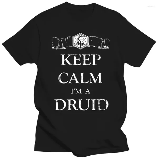 Мужская брендовая футболка-поло Keep Calm I'm A Druid футболка - потертая настольная футболка с ролевой игрой, продажа мужских хлопковых футболок