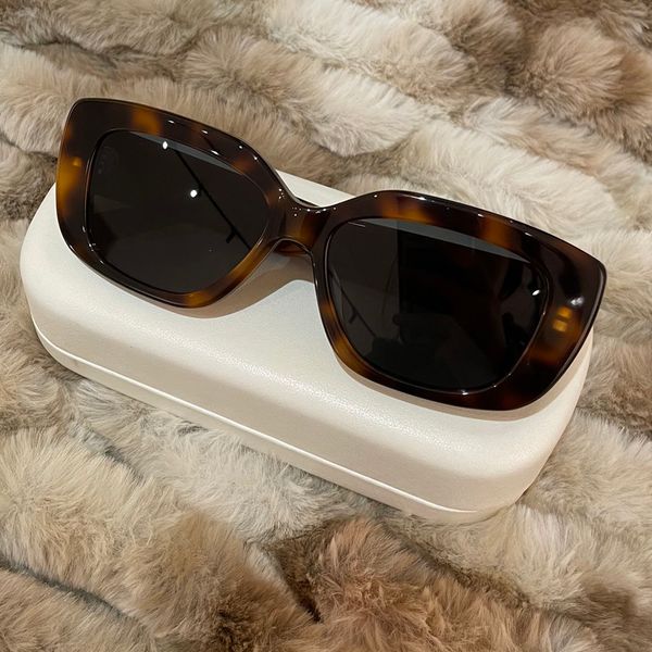 Kedi Göz Güneş Gözlüğü 40216 Havana Gri Lens Kadın Gözlükleri Sonnenbrille Shades Sunnies Gafas de Sol UV400 Gözlük Kutu