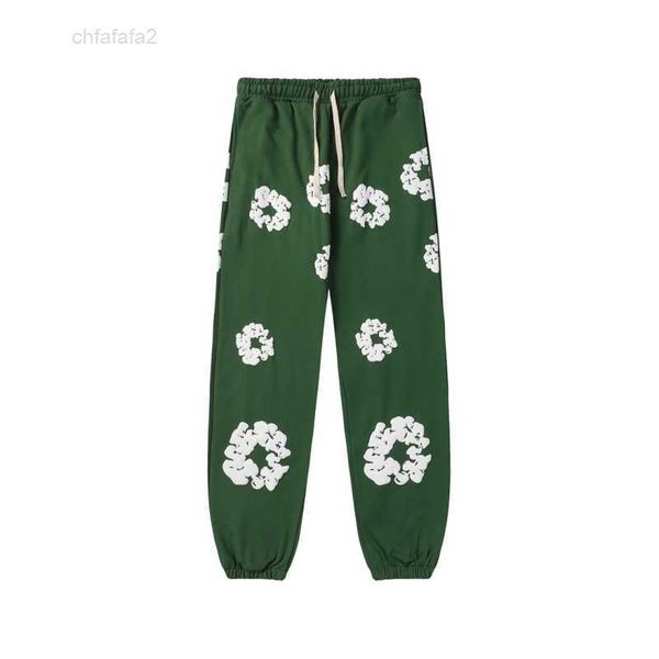 Mens Hoodie Demin Tears Outono Designer Homem Calças Roupas Sweat Suit Sweatpants Sweatsuits Verde Vermelho Preto Hoodies Com Capuz Floral 512 7X7M 7X7M