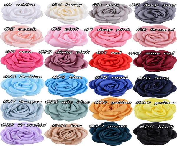 6 cm fiore di seta bambino bambini accessori per capelli fai da te fiori parte posteriore piatta testa corpetto di fiori per fascia cappello decoration6912113