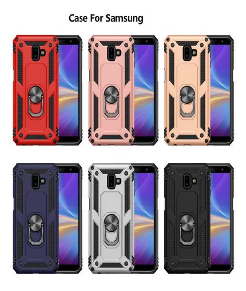 Capa de capa à prova de choque de camada dupla para Samsung J4 Plus J5 J6 J7Pro J7 Prime J2 Core J3 Star Capa de proteção militar com suporte para carro 3063449