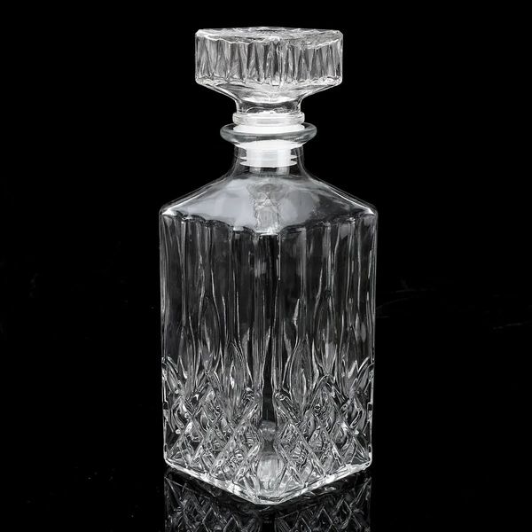 800ml garrafa de vidro diamante pourer vintage licor uísque cristal bebida decanter jarra barra 240122