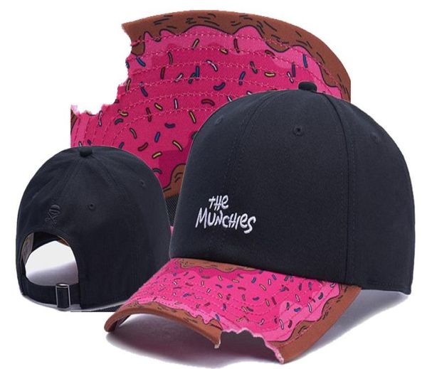 Sons pink the MUNCHIES falta de ângulo hip hop baseba bonés snapback chapéus moda chapéu para homens mulheres boné de osso snap back cas1434873