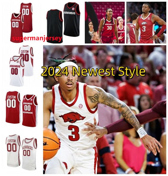 0 Anthony Black NCAA Arkansas Razorbacks Jersey Ricky Council IV Bobby Portis Joe Johnson Trevon Brazile Jalen Graham Joseph Pinion Smith Jerseys aaa