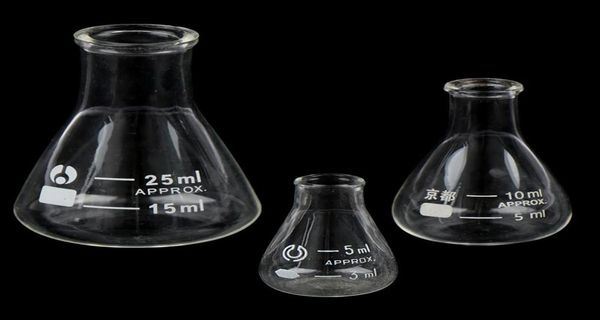 Suprimentos de laboratório 1 peça 1025ml frasco cônico de vidro erlenmeyer borossilicato1754871