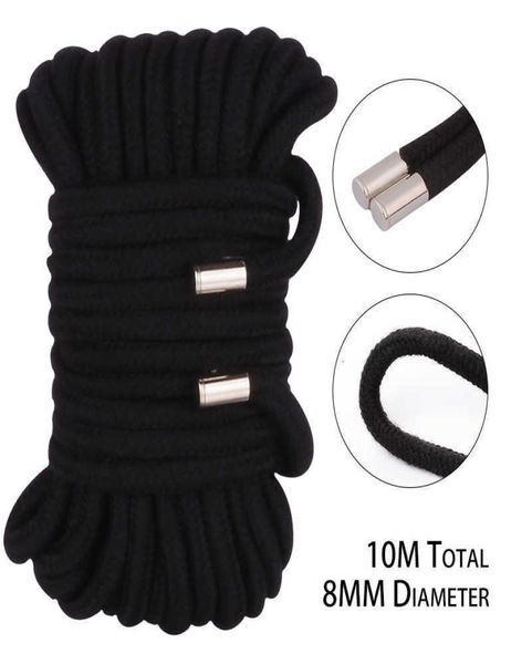 Giocattoli sessuali masager Massaggiatore bdsm 10m 8mm Addensare Shibari Art Corda Bondage Schiavo Restraint Giocattoli per coppie Hogtie Fetish Harness Adu8100715