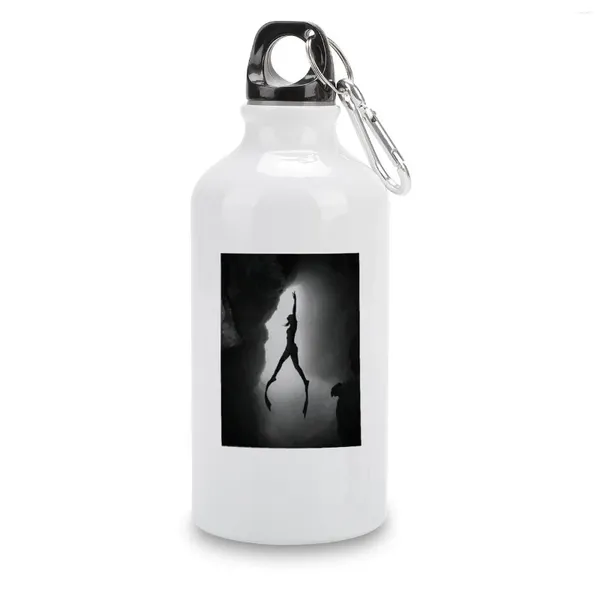 Garrafas de água DIY Sport Bottle Alumínio Mergulho Heart Beat Free Diver 14 Chaleira Xícaras de Café Vácuo Novidade Engraçada