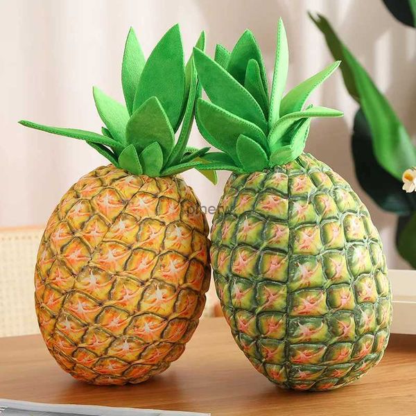 Peluş bebekler kawaii hayat benzeri meyveler peluş oyuncak yastık ananas atma yastık atma simülasyon karikatür meyve oyuncak çocuklar için