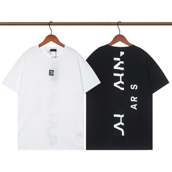 SS Neues Almai-T-Shirt aus reiner Baumwolle, bestickt mit kleinen Buchstaben, T-Shirts für Herren und Damen, Rundhalsausschnitt, Sport, lockere, dünne Halbarm-T-Shirts, kurzärmelige Oberteile