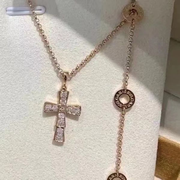 La collana di design a catena ossea del marchio LM set con diamanti gioielli a croce consumano ciondoli per l'infermiera di pianta del sud del gara marinaio 2461