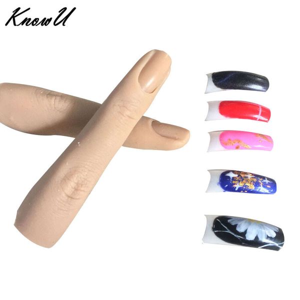 Kostümzubehör Übungshand Fake Art Modell Fingerwerkzeug Einstellbar DIY Acryl UV Gel Maniküre Nagelwerkzeuge für das Training