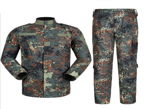 Jagd-Sets Taktische Deutschland Camo FG Militärjacke Kleidung Krieger Kampferprobte Uniform Tarnanzug Kostüme Ausrüstungsset5692893