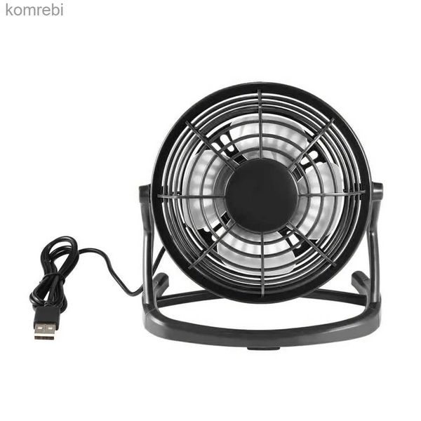 Ventiladores Elétricos Portátil DC 5V Mesa Pequena USB 4 Lâminas Cooler Ventilador USB Mini Ventiladores Operação Super Mudo Silencioso PC / Laptop / NotebookL240122