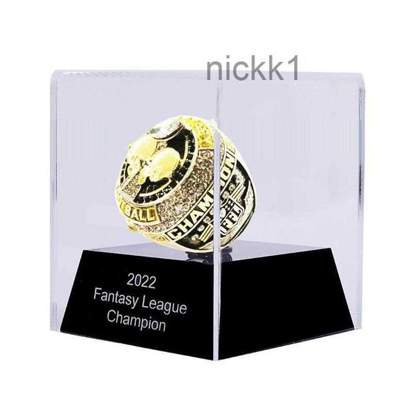 2023 Fantasy Football Championship Ring mit Ständer, volle Größe 8-14 Drop 270e 4KQH