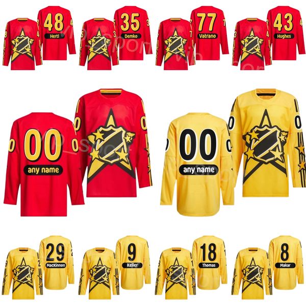 2024 All-Star Hokey 9 JT Miller Formaları 40 Elias Pettersson 9 Jack Eichel 37 Connor Hellebuyck 22 Oliver Bjorkstrand 35 Thatcher Demko 43 Quinn Hughes Özel Adı