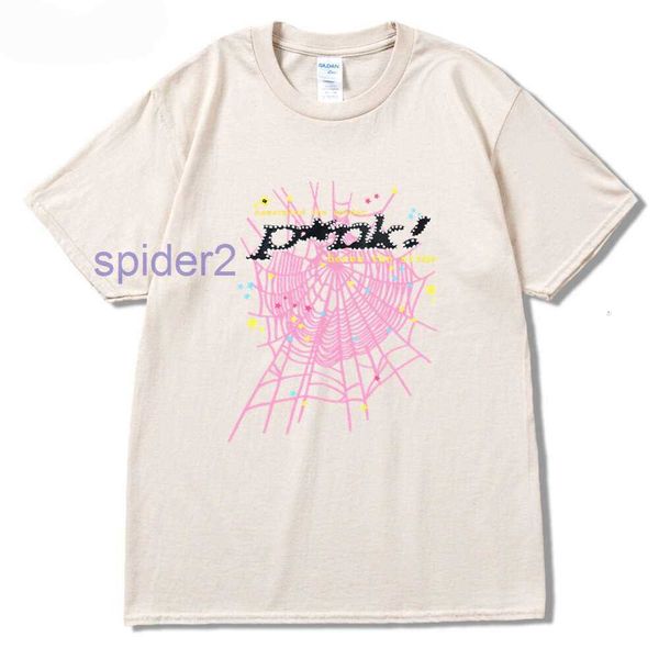 t Camicie estive di lusso Cantante Hip Hop Y2k Sp5der 555555 T-shirt Uomo Donna Marca Top Tees Designer Spider Web Magliette Coppie T-shirt moda manica corta 1yh0 65R8