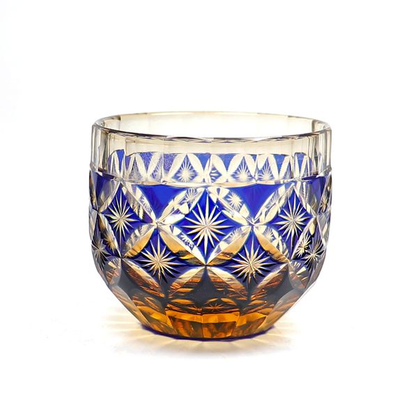 Japanse Crystal Amber Shot Wijnglazen Drinkglas Tequila Glazen Bar Cocktail Bullet Cup Edo Kiriko Hand Gegraveerd 2oz