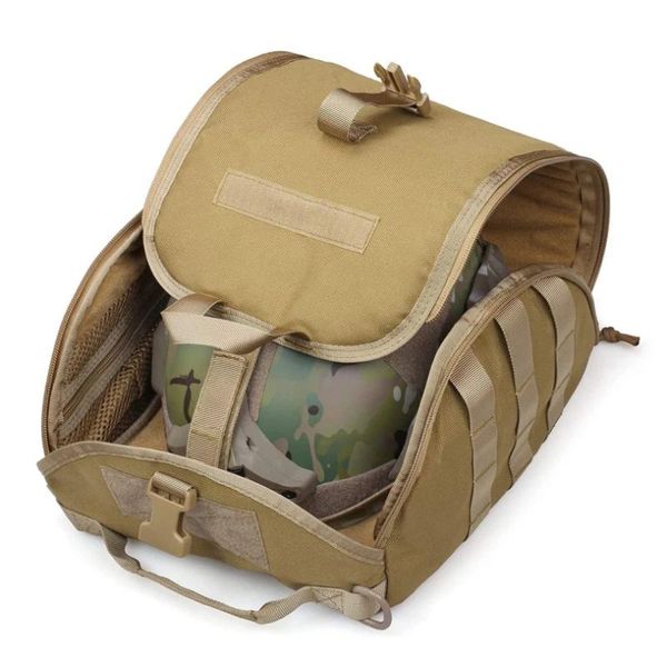 Bolsas para casco táctico, bolsa de almacenamiento Molle multiusos, bolsa de transporte militar para caza, deportes, tiro, cascos de combate