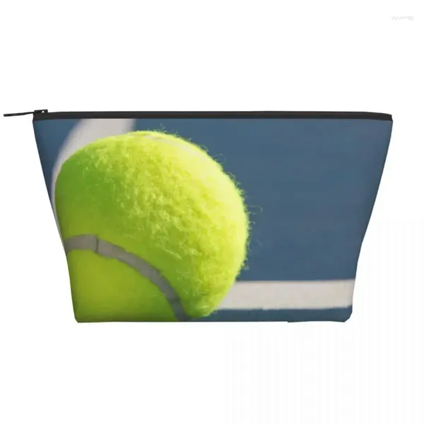 Borse per cosmetici Pallina da tennis On Line Custodia trapezoidale portatile per trucco quotidiano Custodia per gioielli da viaggio