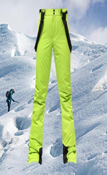 Calças de esqui neve esqui impermeável proteção de isolamento superfície lisa women39s à prova de vento e respirável calças 7722846