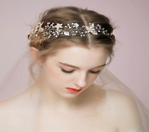 Günstige Hochzeits-Haarranken für Bräute, Tiaras, Brautaccessoires, Haarkämme für Hochzeiten, Stirnband, Braut-Haarranken, handgefertigt, hochwertig, Qua3005238