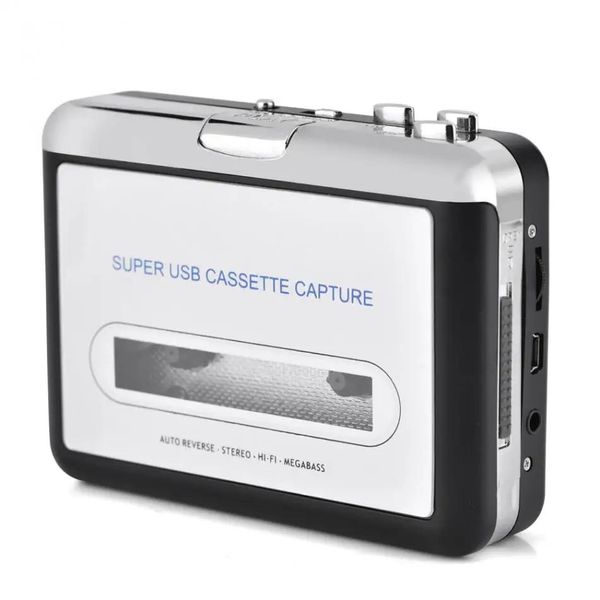 Lettore Cassetta USB su PC Convertitore commutatore CD MP3 Acquisisci lettore musicale audio con cuffie