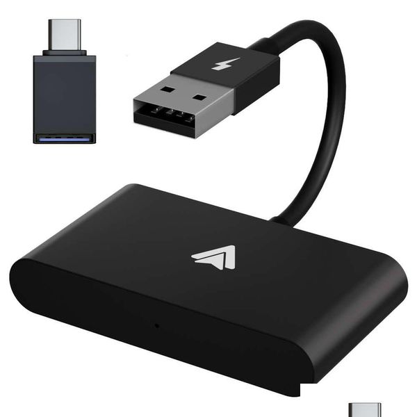 Другие инструменты для очистки Новый беспроводной адаптер Carplay для Android/Apple, проводной для ключа Plug and Play, USB-соединение, автомобильная доставка Dhe1R