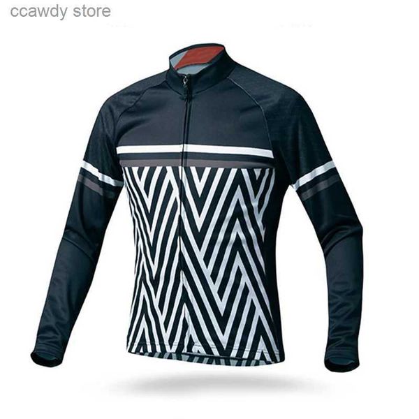 T-shirt da uomo Camicie da ciclismo Top 2023 Vendita calda Maglia a maniche lunghe Mtb Ropa Ciclismo Traspirante Autunno Abbigliamento da bici Camicia da bicicletta Maillot Abbigliamento Cos-5H24122